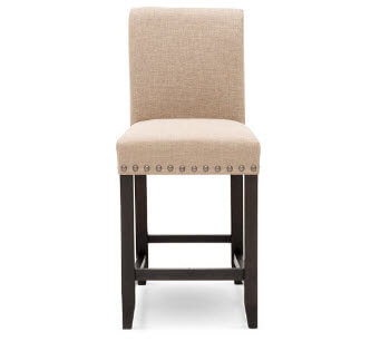 Modus Yosemite Café 24-Inch Fabric Back Counter-Height Barstool