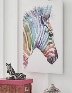 Ashley Zebra Wall Art